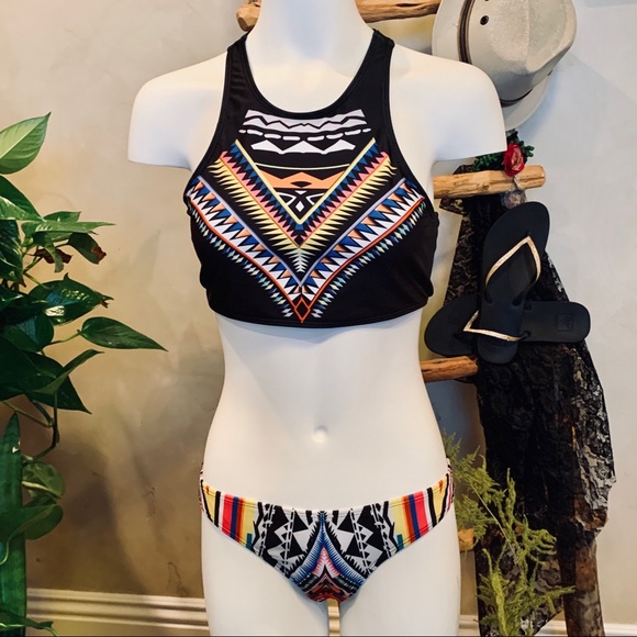 😎2-Piece RACER-BACK Aztec Bikini 👙 - Picture 2 of 5